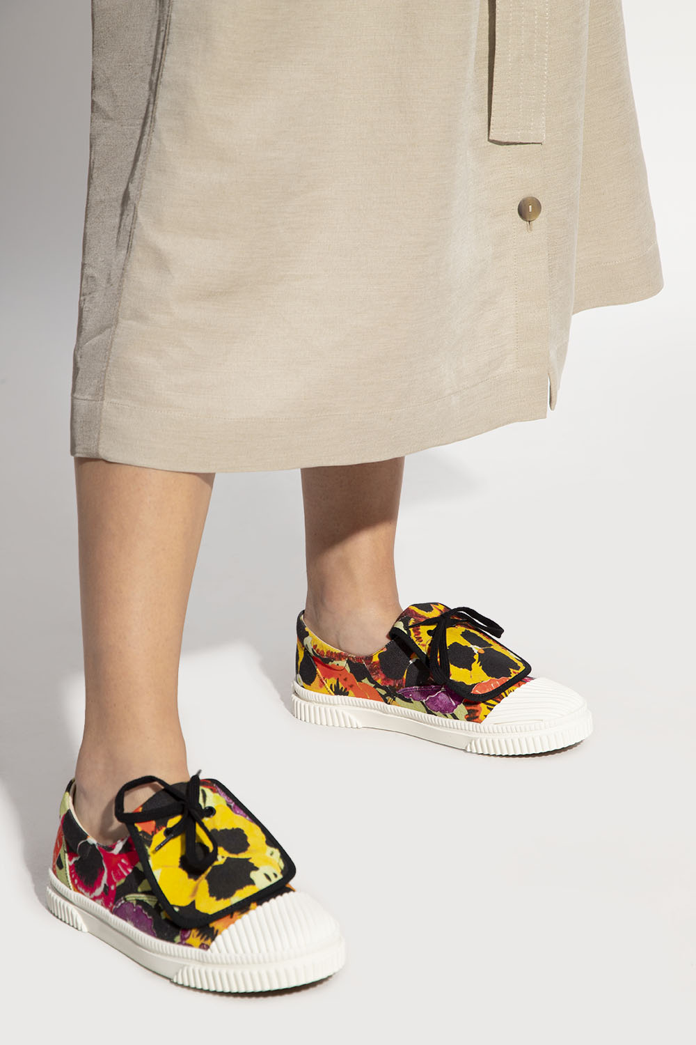 Multicolour 'Flap' sneakers Loewe - SchaferandweinerShops Tonga - LOEWE  LOEW NPPA CLF LTHR FLMNCO CLTCH NNO BG